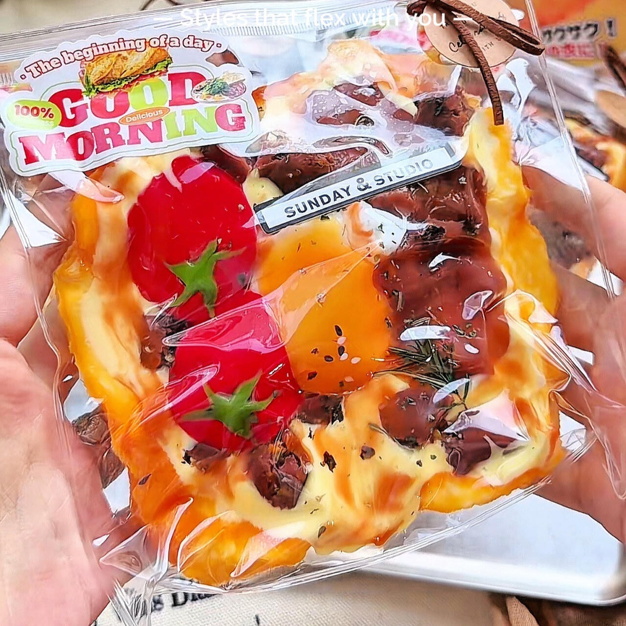 Spicy Tomato Beef Cheese Toast Squishy
