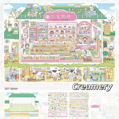 Little Days 3D Sticker | 2 Cute Miniature Scenes