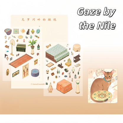 Fluff Prologue 3D Sticker | 3 Cute Miniature Scenes