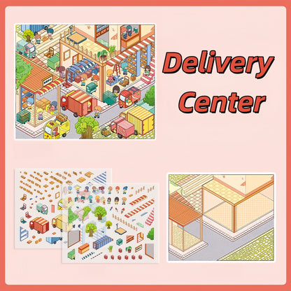 Fun Factory 3D Sticker | 4 Cute Miniature Scenes