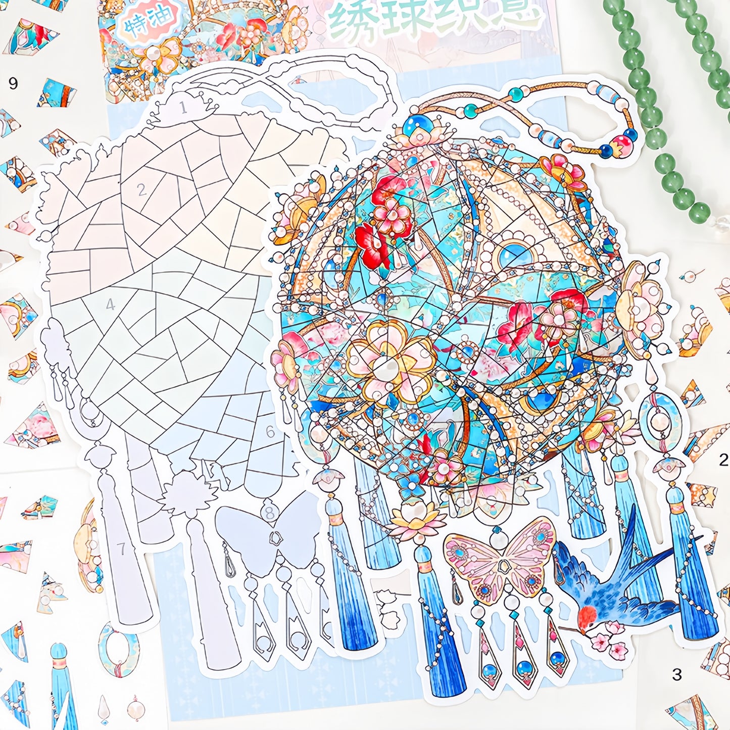 Luxury Adornments 3D Sticker | 3 Cute Miniature Scene