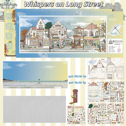 Across Time & Space 3D Sticker | 2 Cute Miniature Scenes