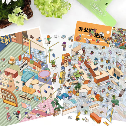 Architecture Office Life 3D Sticker