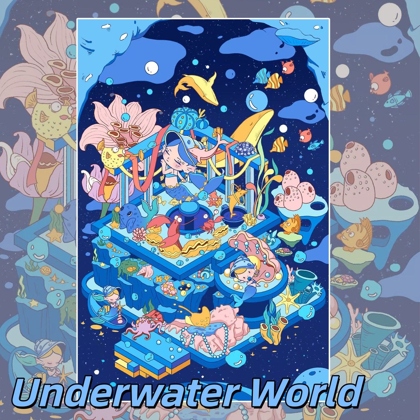 Magical Realm 3D Sticker | 3 Cute Miniature Scenes