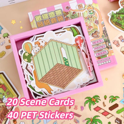 Dream Cottage 3D Sticker Book