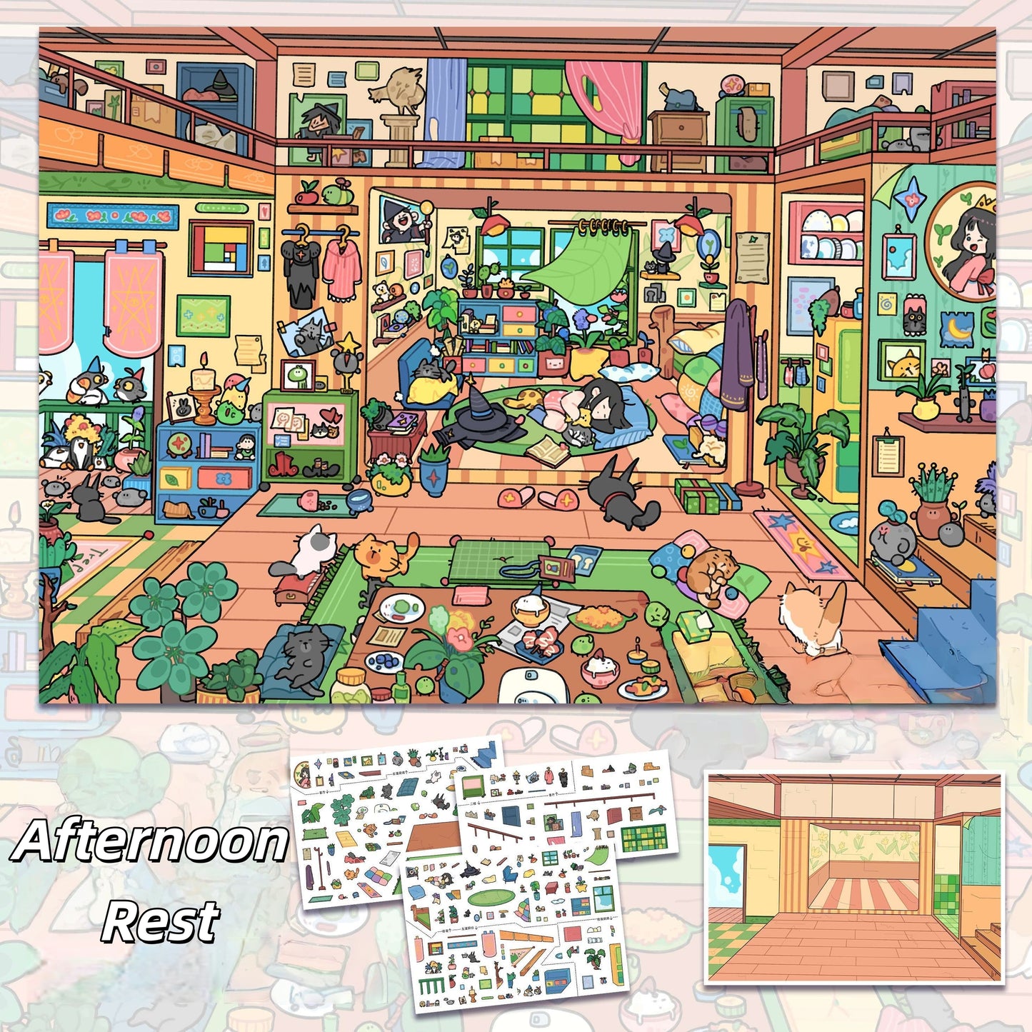 Little Magic Days 3D Sticker | 5 Cute Miniature Scenes