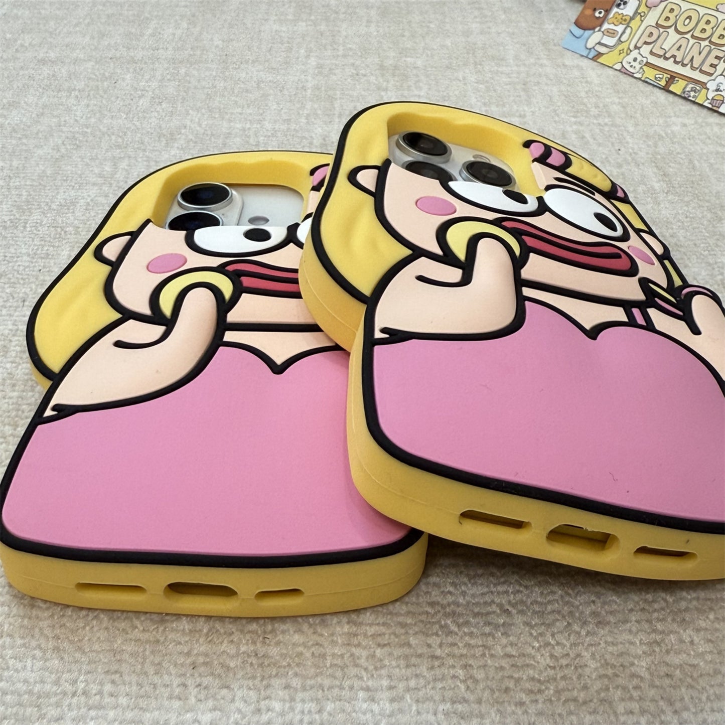 Funny Girl Makeup Silicone Phone Case