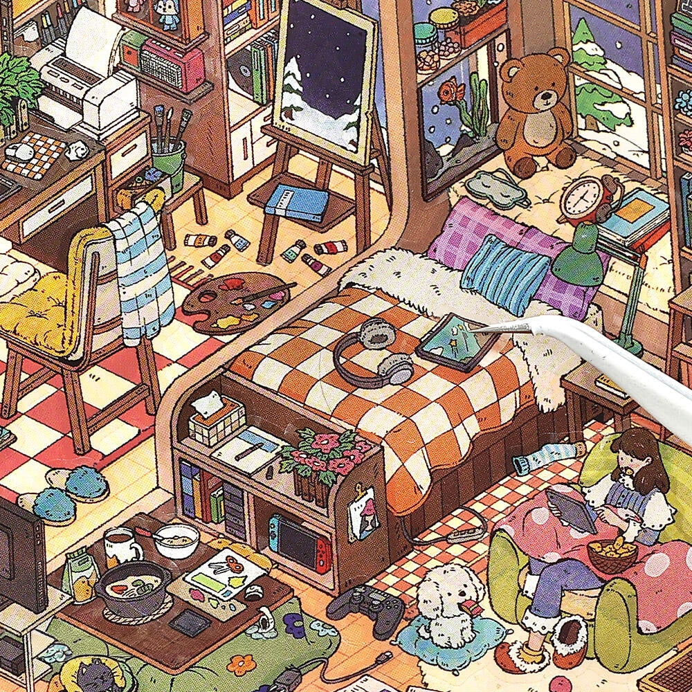 MBTI Home 3D Sticker | 2 Cute Miniature Scenes