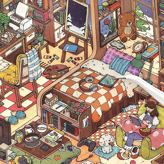 MBTI Home 3D Sticker | 2 Cute Miniature Scenes