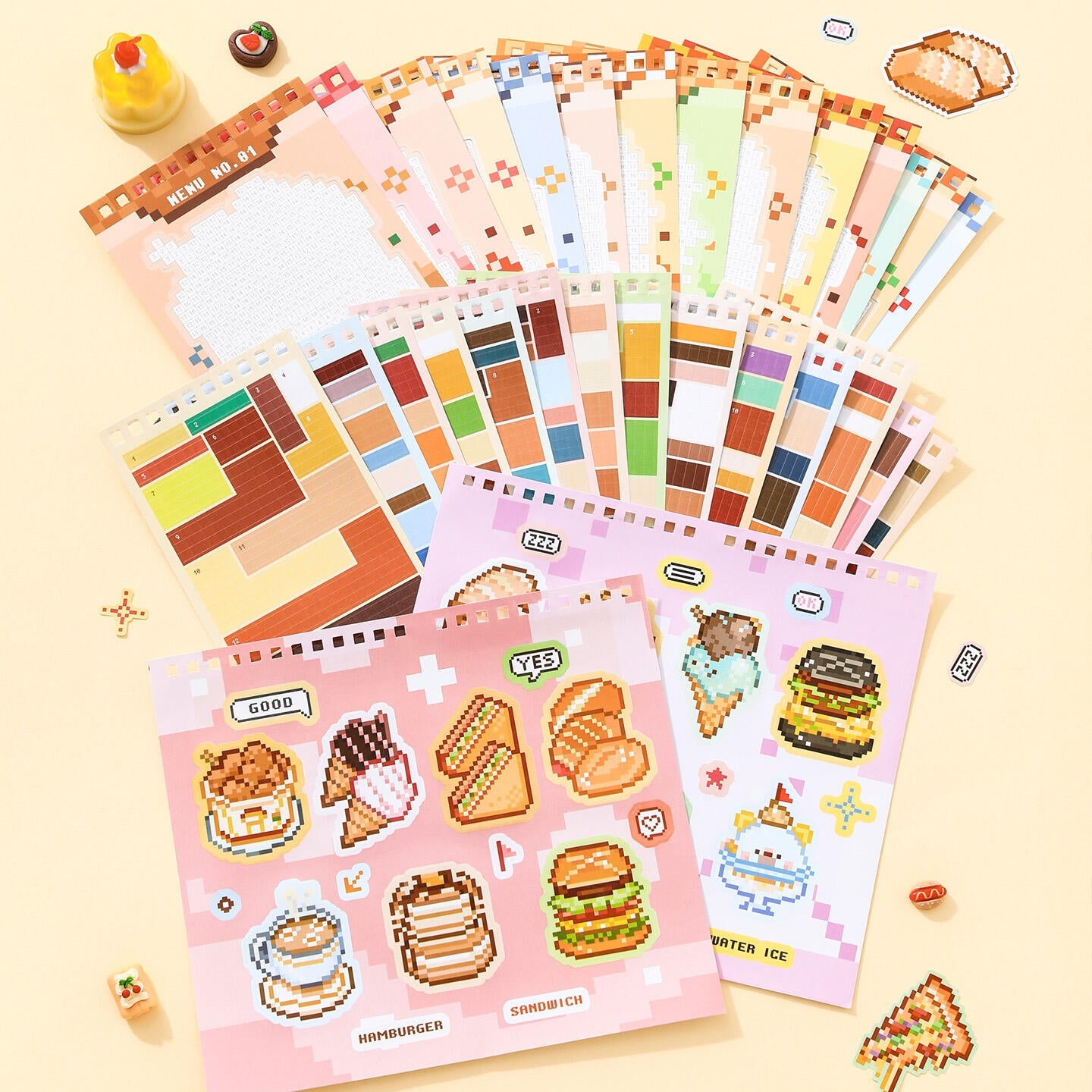 Pixel Bead Vending Machine 3D Sticker Book