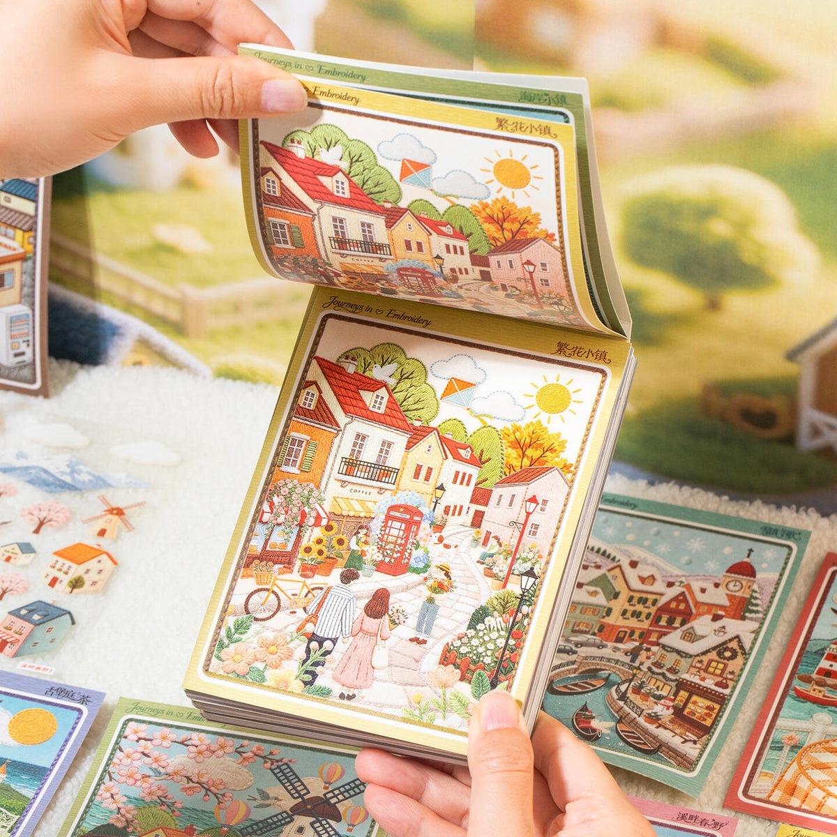 Embroidered Journey 3D Sticker Book