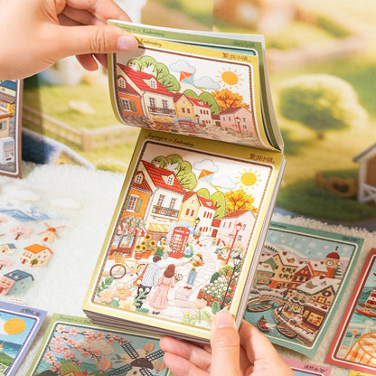 Embroidered Journey 3D Sticker Book