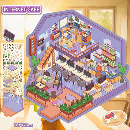 Internet Cafe 3D Sticker