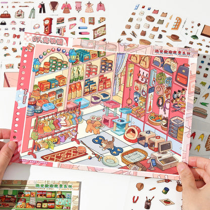 Shelf Display 3D Sticker Book