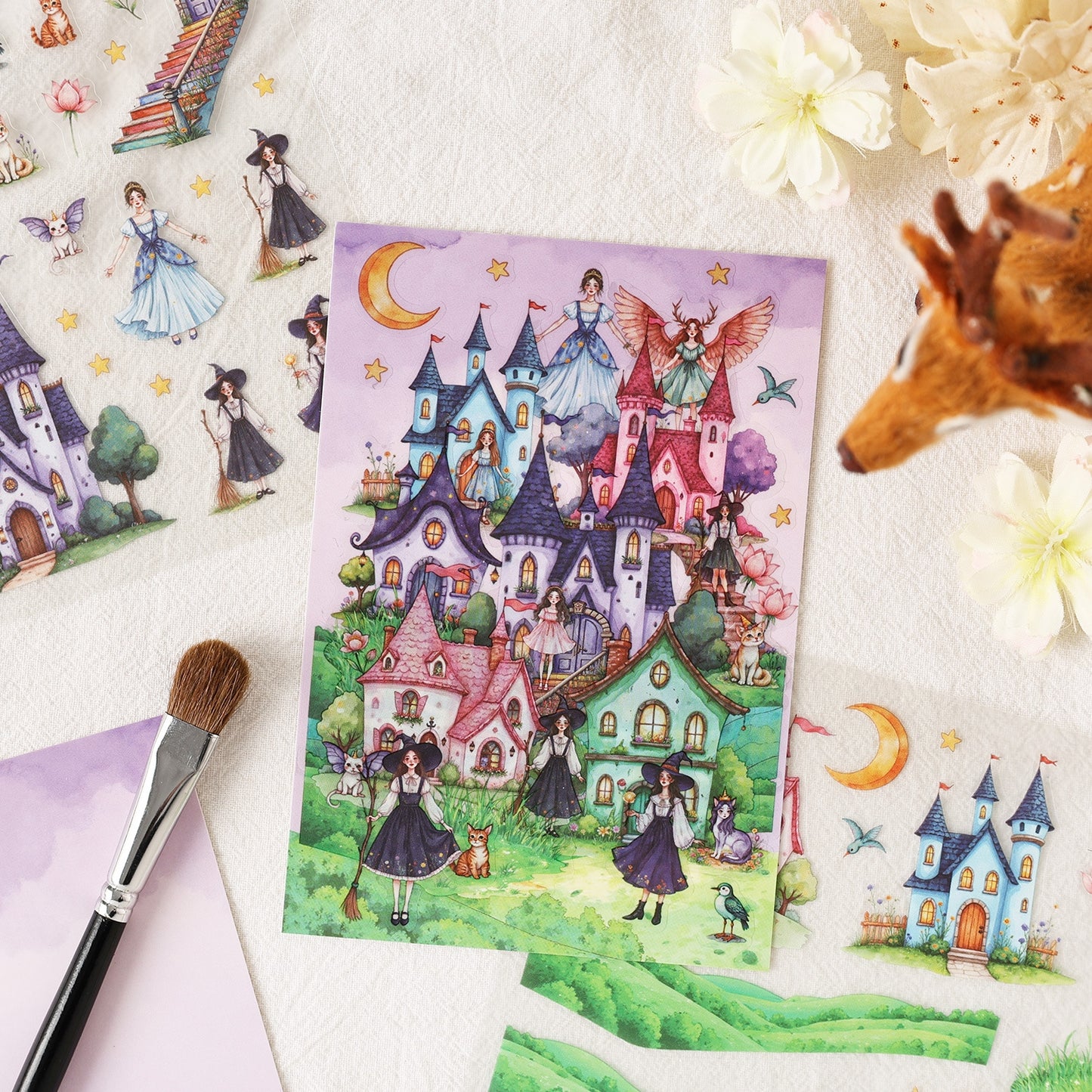 Dream Containment 3D Sticker | 4 Cute Miniature Scenes