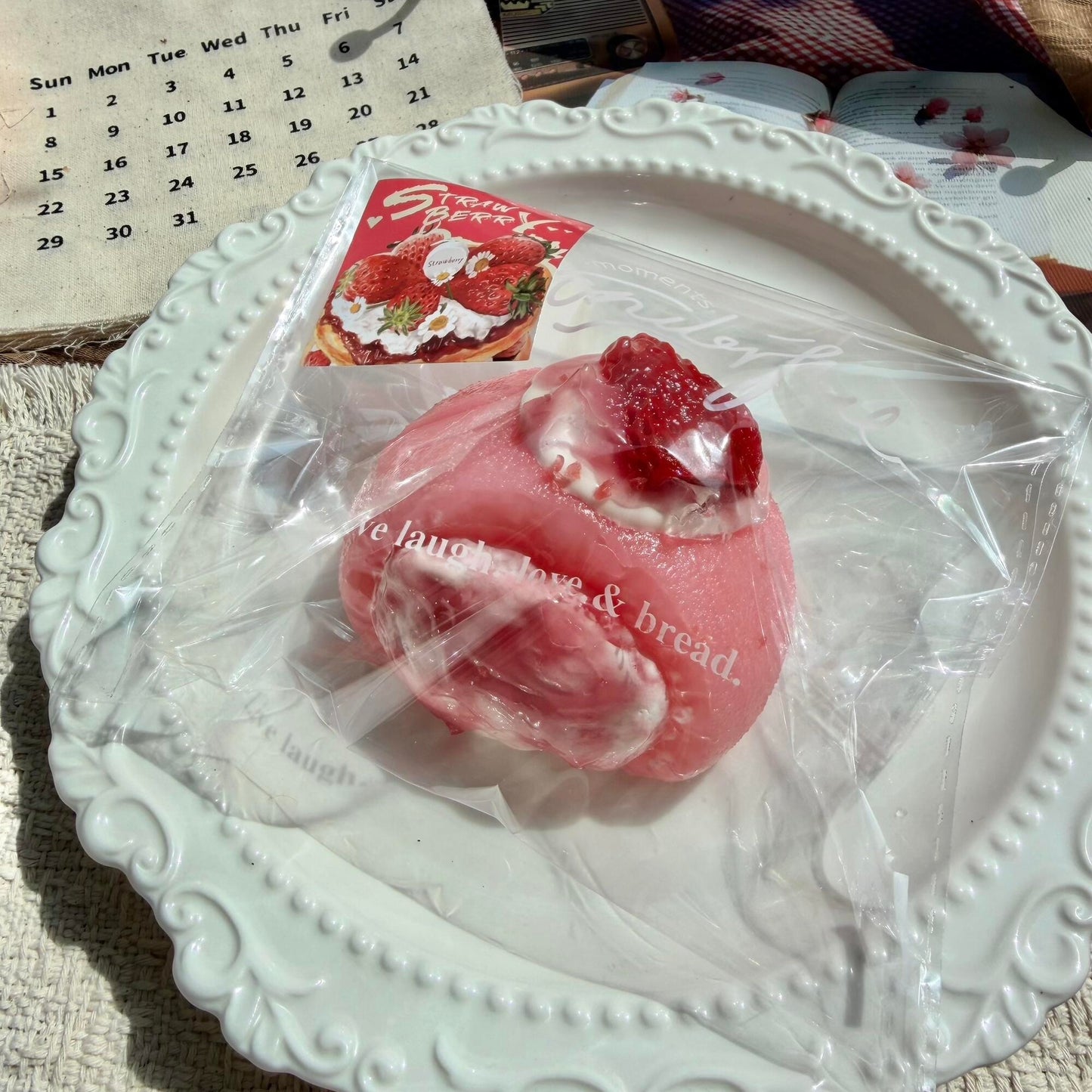 Strawberry Ice Skin Mochi Squishy