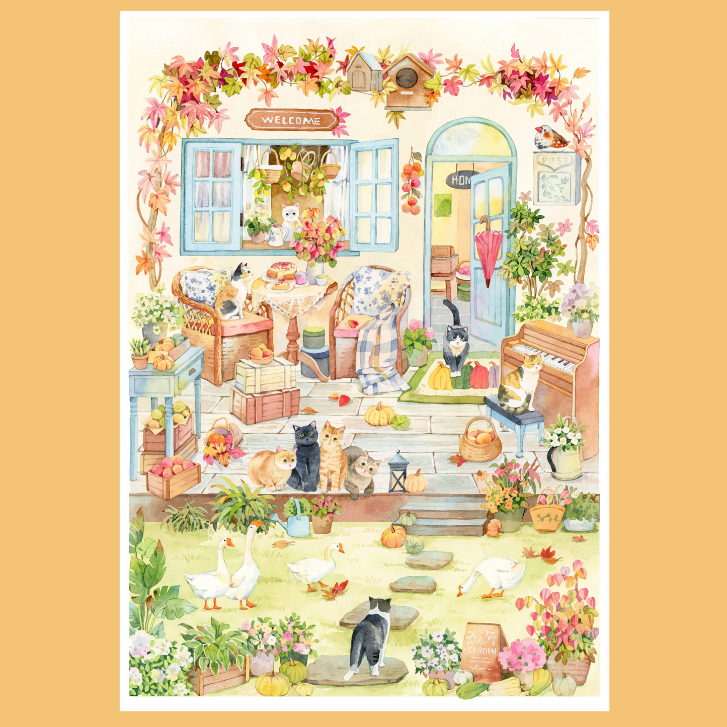 Leisure Time 3D Sticker | 2 Cute Miniature Scenes