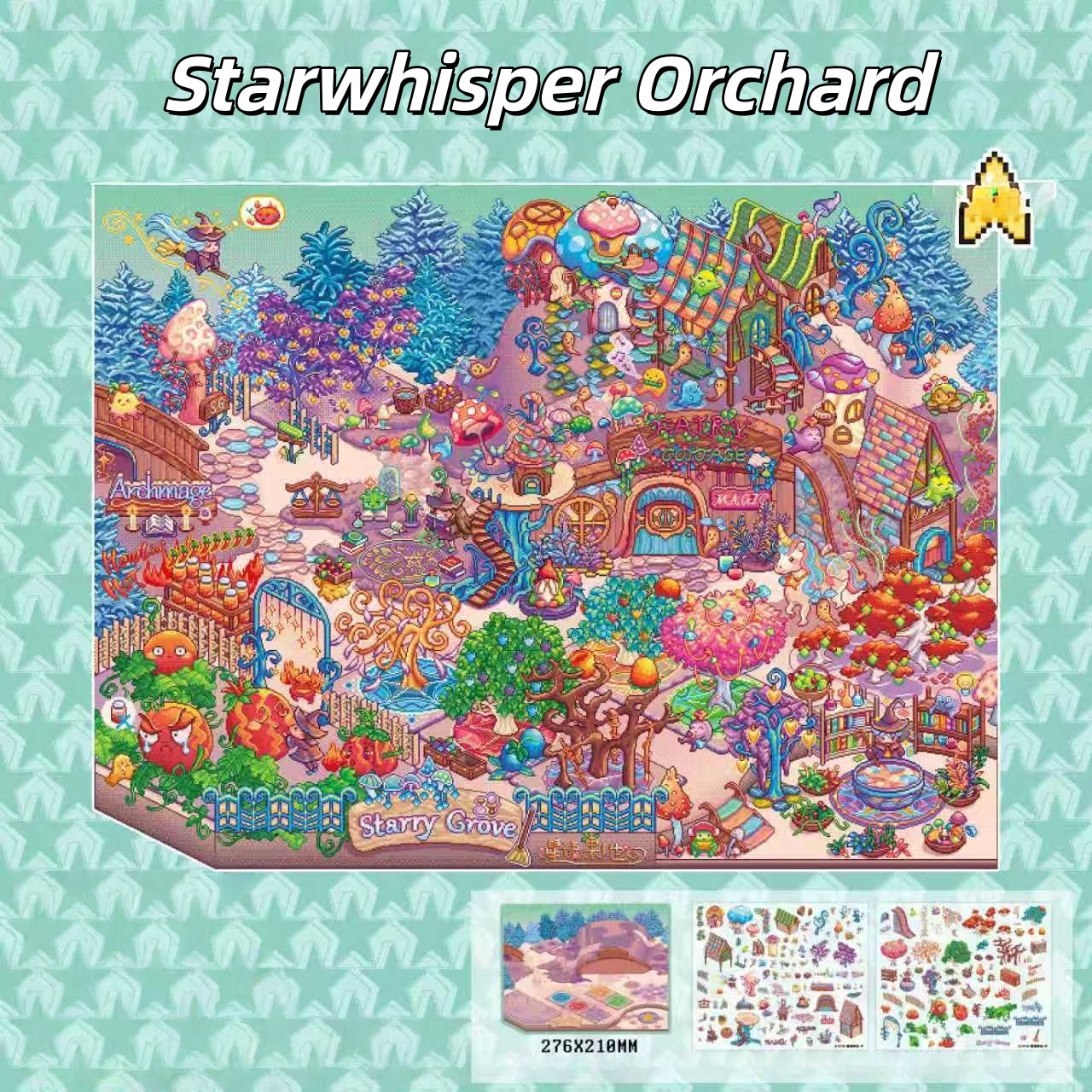 Pixel Daily 3D Sticker | 4 Cute Miniature Scenes
