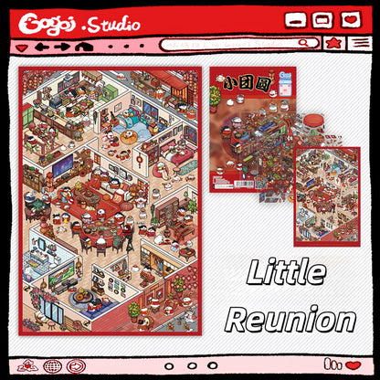 An Odyssey of Whimsy 3D Sticker | 5 Cute Miniature Scenes
