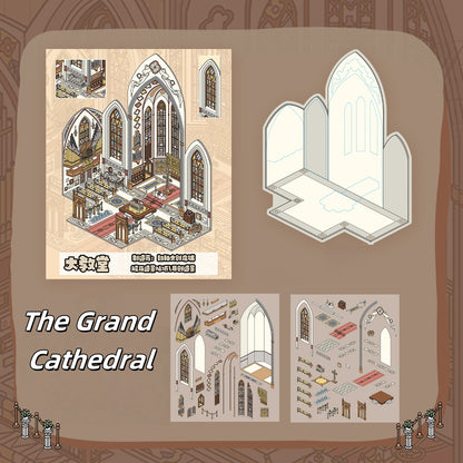 Storybook Realms 3D Sticker | 6 Cute Miniature Scenes