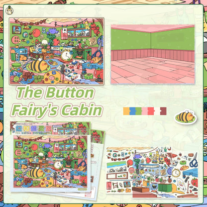 Petersburg Series 3D Sticker | 4 Cute Miniature Scenes