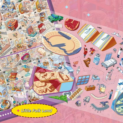 Little Folk Land 3D Sticker