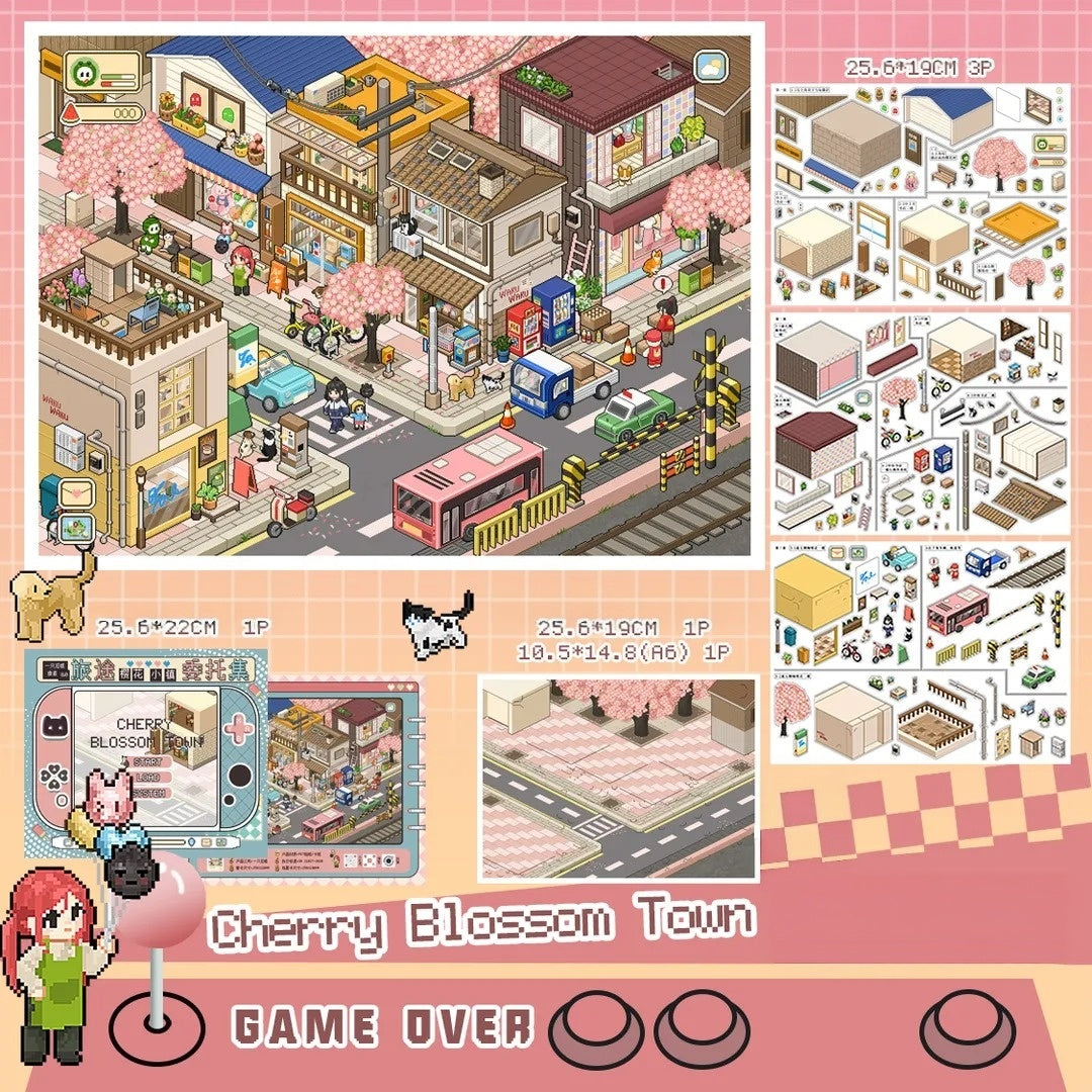 Travel Quest 3D Sticker | 5 Cute Miniature Scenes