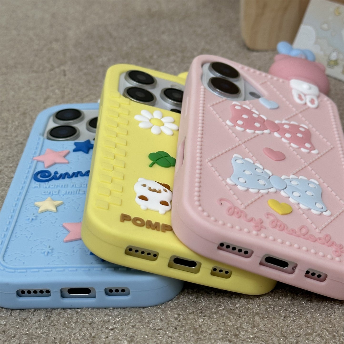 Cute Animals Belly Down Silicone Phone Case
