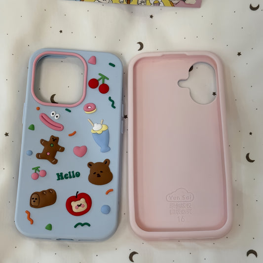 Cherry Bear Silicone Phone Case