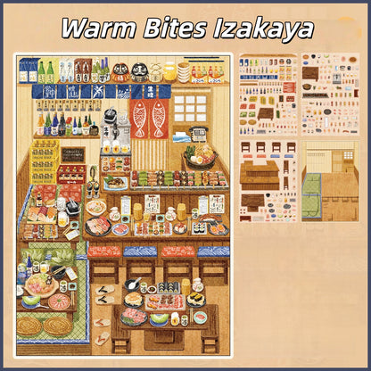 Warm Bites Izakaya 3D Sticker