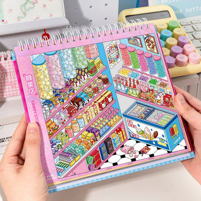 Shelf Display 3D Sticker Book