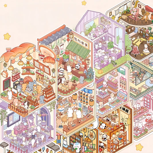 Paw's Shop 3D Sticker Book