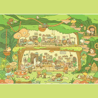 Magical Simulation Management 3D Sticker | 3 Cute Miniature Scenes