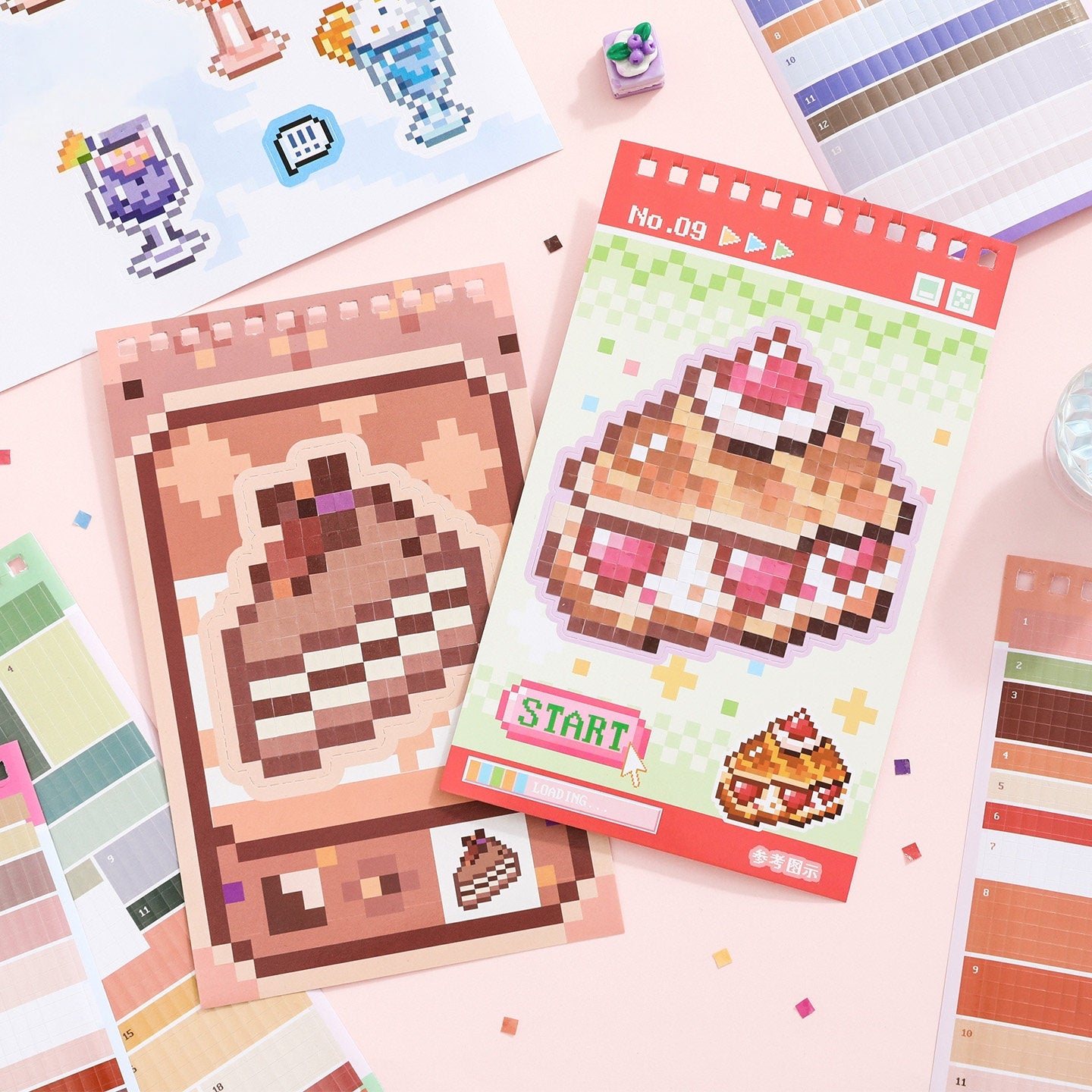 Pixel Bead Game Machine 3D Sticker Book
