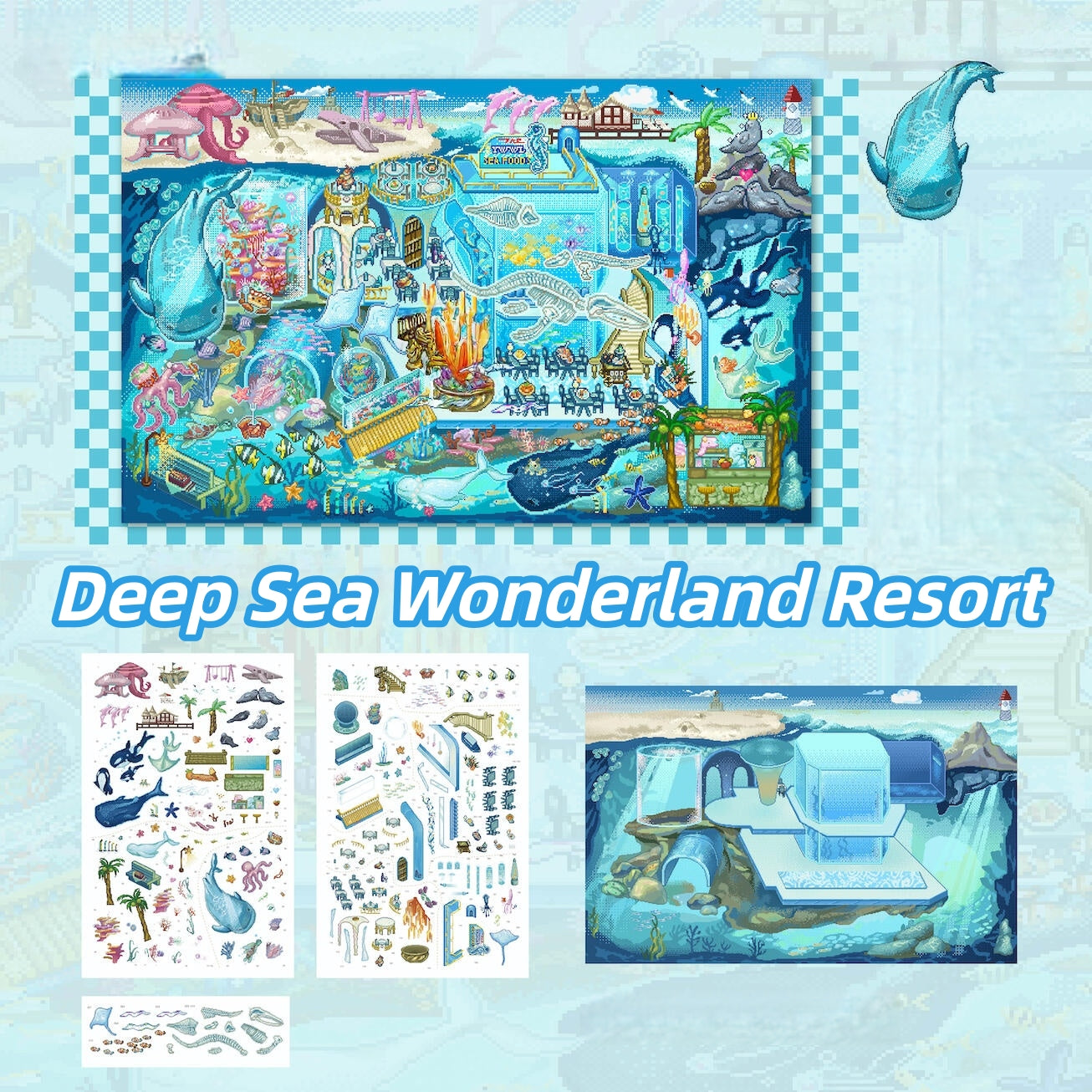 Terrifying Hospitality 3D Sticker | 2 Cute Miniature Scenes