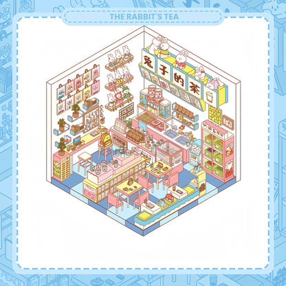 Hundred-Flavor Shop 3D Sticker | 3 Cute Miniature Scenes