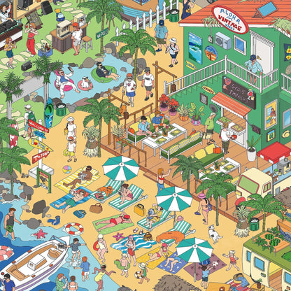 Warm Days 3D Sticker | 2 Cute Miniature Scenes