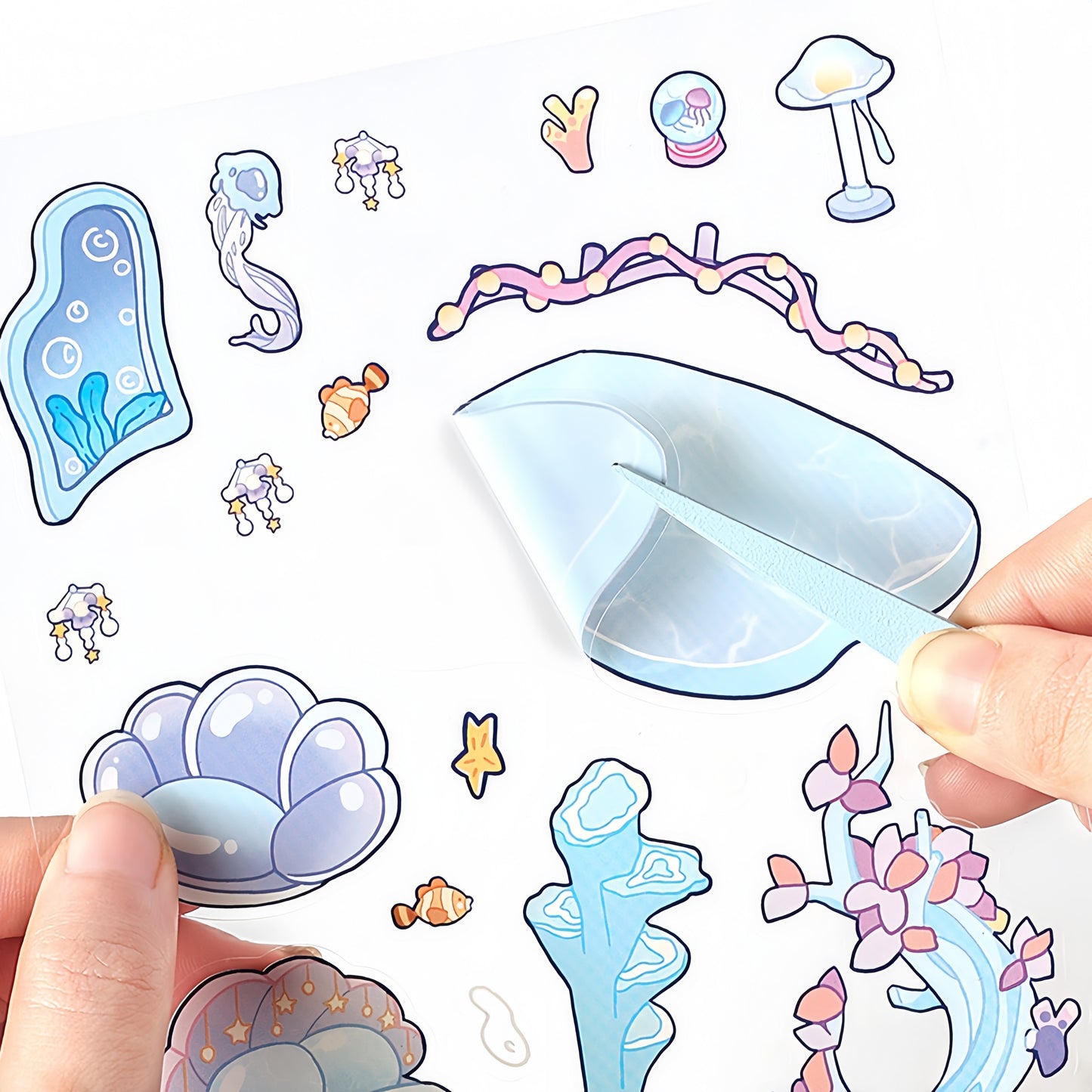 Paw's Shop 3D Sticker | 4 Cute Miniature Scenes