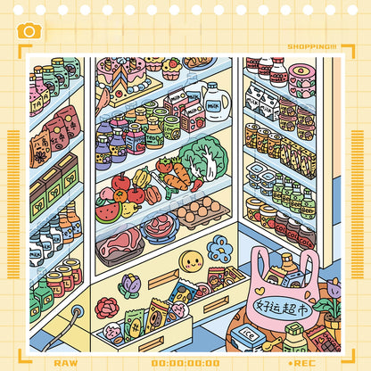 Shelf Display 3D Sticker Book