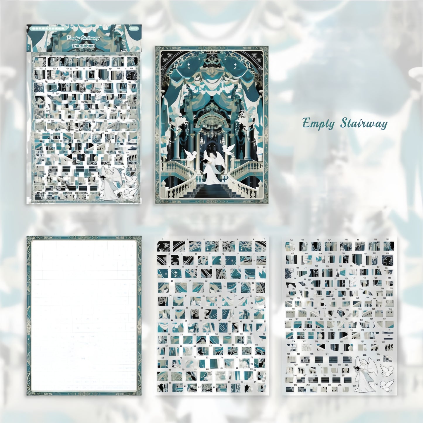 Gilded Praise 3D Sticker | 3 Cute Miniature Scenes