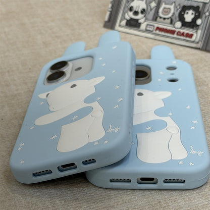 Snowflake Sheep Silicone Phone Case