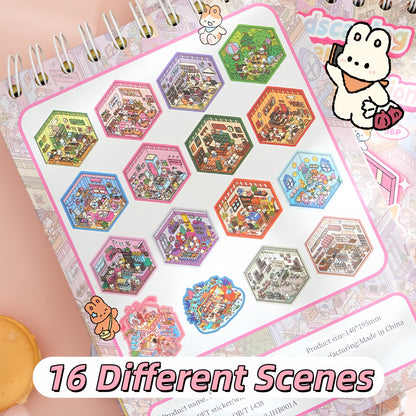 Dream Cottage 3D Sticker Book