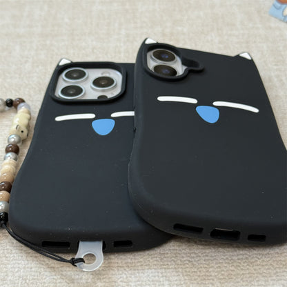Black Cat Ears Silicone Phone Case