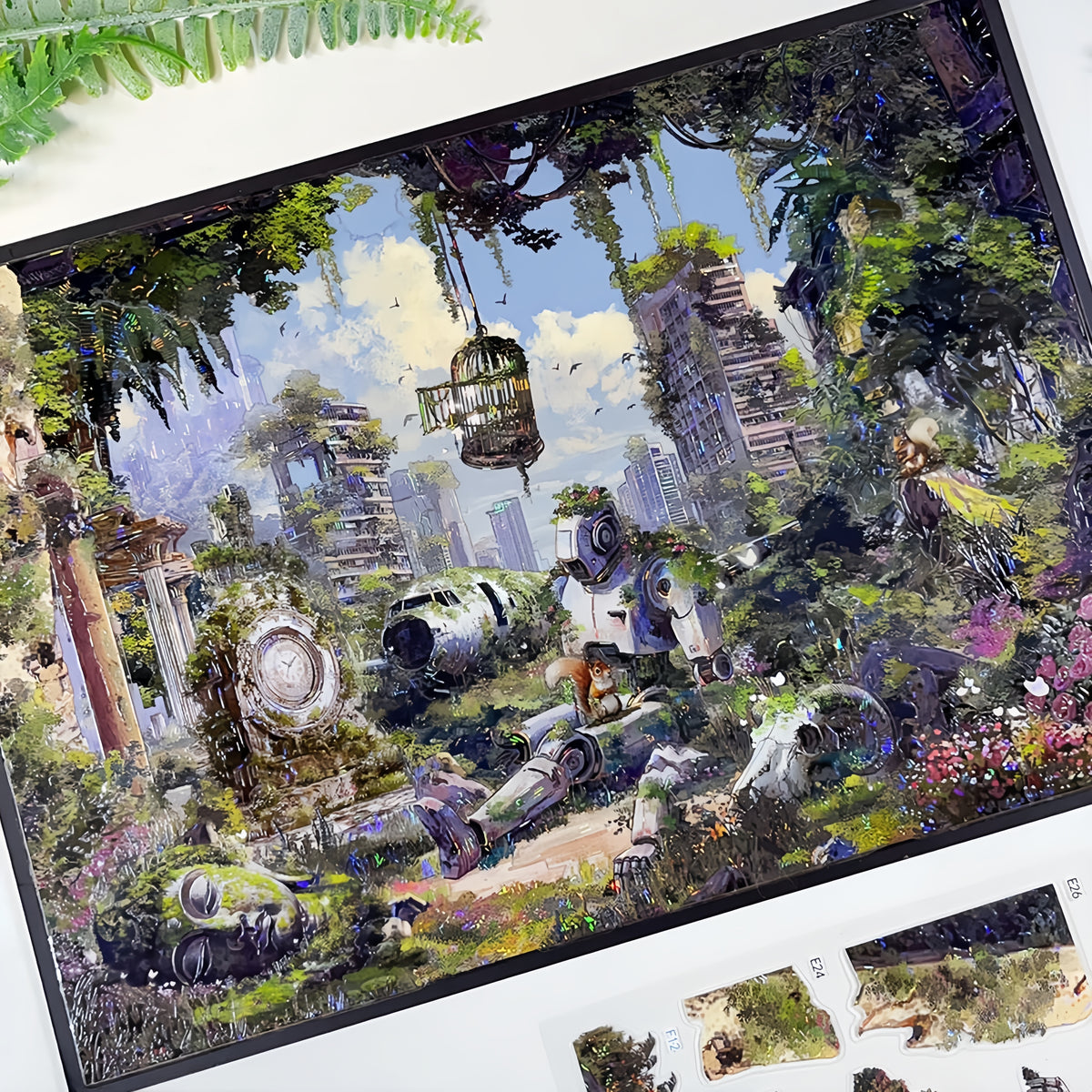 Hope Across Time 3D Sticker | 2 Cute Miniature Scenes