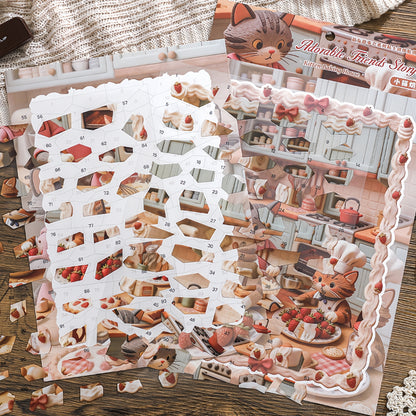 Cute Friends Story-telling Session 3D Sticker | 3 Cute Miniature Scenes