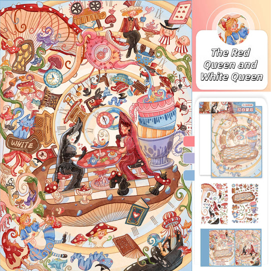 Paperfairy Tale 3D Sticker | 2 Cute Miniature Scenes