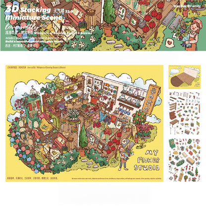 Little Joys 3D Sticker | 4 Cute Miniature Scenes