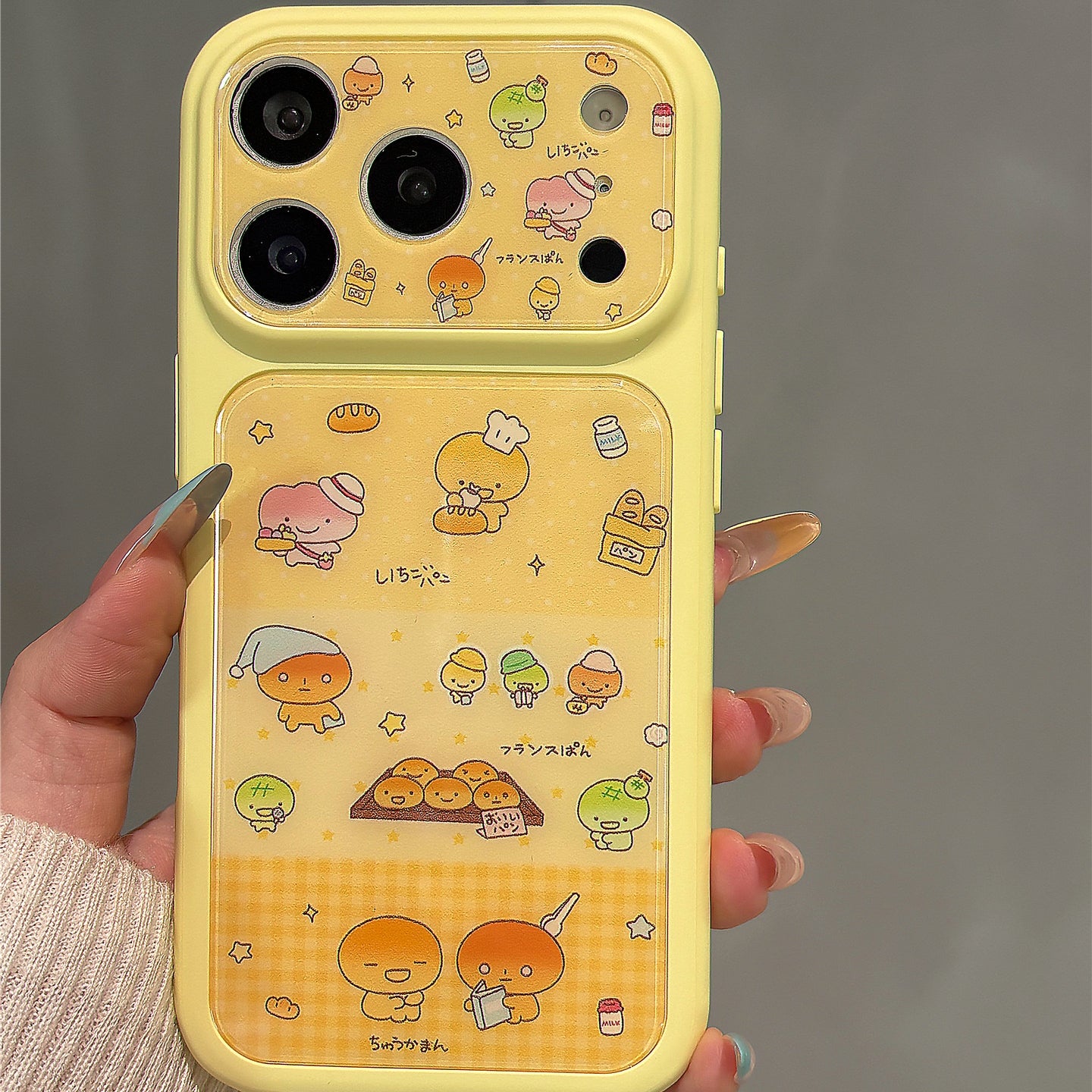 Cute Cartoon Burnt Toast Acrylic Phone Case