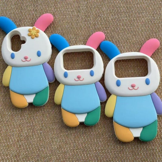 Colorful Bunny Silicone Phone Case