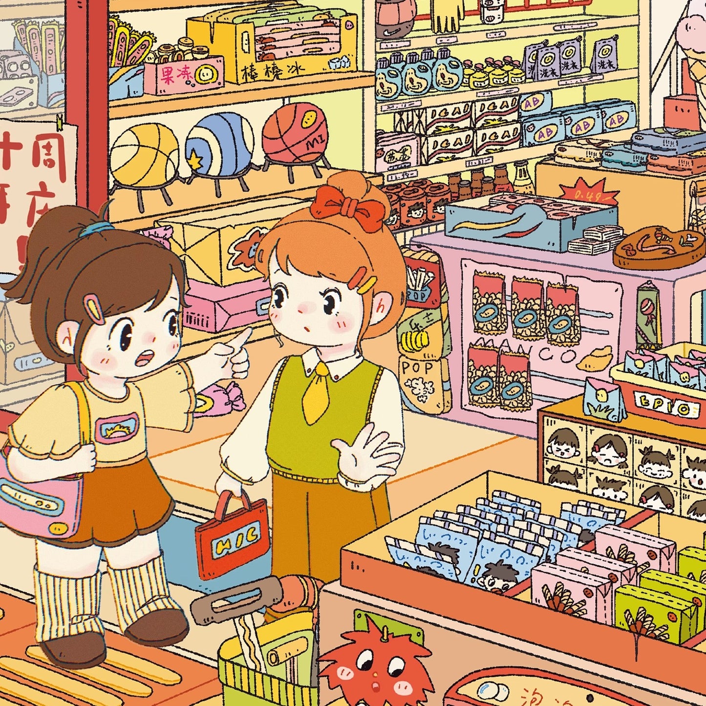 Little Shop 3D Sticker | 2 Cute Miniature Scenes